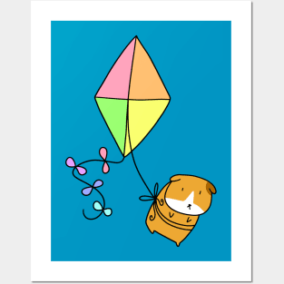 Kite Guinea Pig Posters and Art